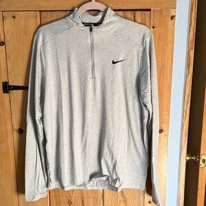 Women’s Nike Light Gray Quarter-Zip Top